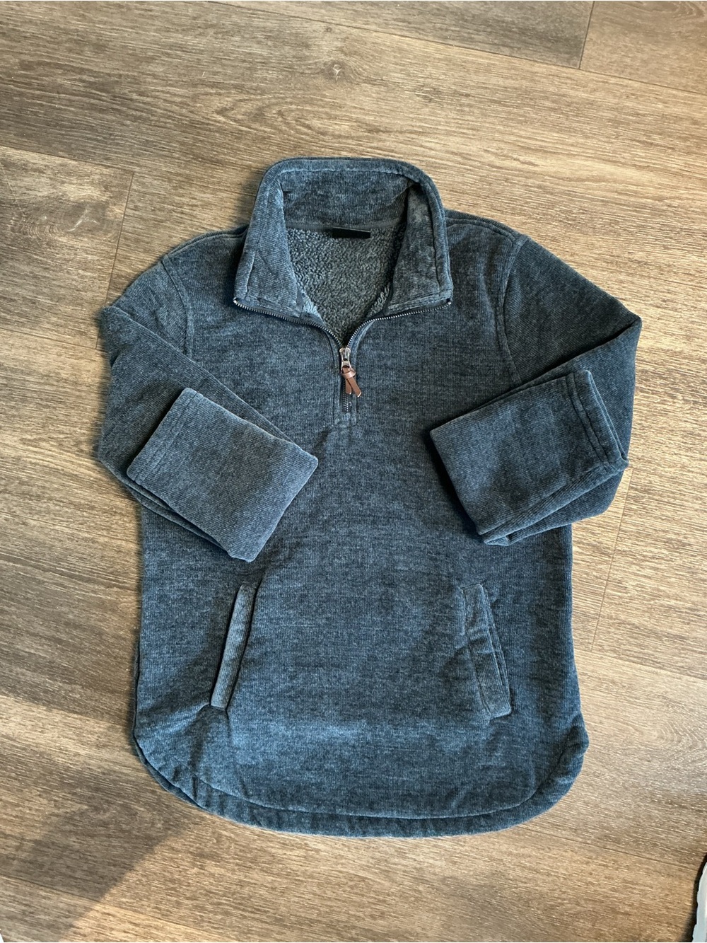Women’s Half-Zip Pullover Sweater - Charcoal